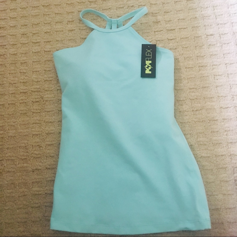 Blogilates POPFLEX Turquoise Workout Top